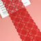 18cm x 5m Elastizität Spitzenband Spitzenbordüre Spitzenborte Zierband Dekoband Spitzen Borten Bänder zum Nähen,DIY Basteln,Deko für Kleidung Unterwäsche Dessous Hochzeitskleid Tischdeko,Rot