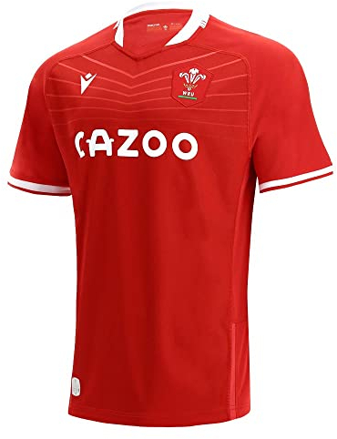 Macron Herren Walisischer Rugby 2021/22 Heimtrikot, blau, S