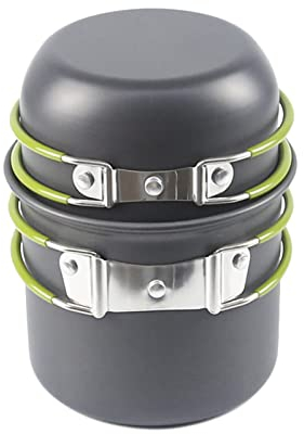 WHYUNM26 Single Travel Camping-Kochgeschirr-Set Kochset Ultraleichtes Outdoor-Geschirr-Set Tourismus-Ausrüstung für Wander-Picknick