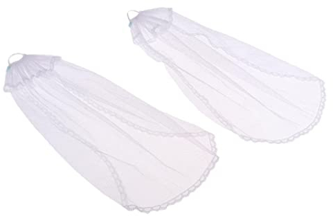 zalati Puppenschleier Mode Prinzessin Kleid Hochzeit Kleidung für 30,5 cm Puppen Weiß