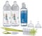 Bebeconfort Emotion Geburtsset, inkl. Babyflaschen Geschenkset 2 Babyflaschen 270 ml, 2 Sauger, 1 Flaschenbürste 2 in 1 und 1 Geschirrspülmittel 250 ml, 0-24 Monate