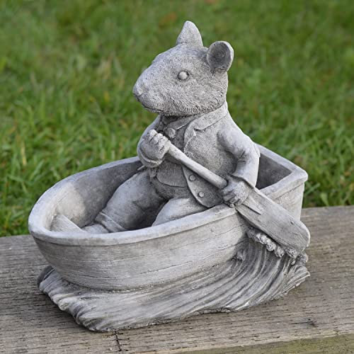 ONEFOLD - Johnny Town-Mouse Beatrix Potter Garden Statue | Hand Cast Stone Garden Ornament | Home Decor | Gift Idea