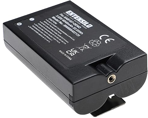 EXTENSILO Replacement Battery compatible with Ring Video Doorbell 2, 3, 3 Plus Intercom Doorbell with Camera (6040mAh, 3.65 V, Li-ion, Black)