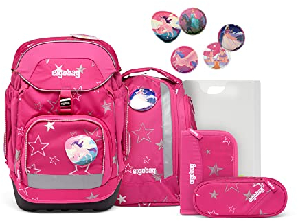 Ergobag Pack Schulrucksack-Set Sternzaubär, Zaino Unisex-Adult, Blu, One Size