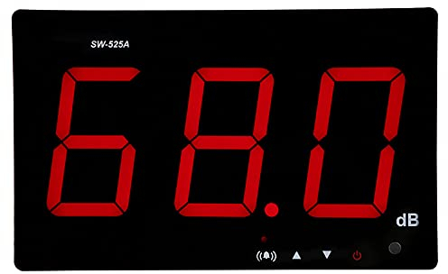 Digitales Schallpegelmesser, Montiertes 30dB-130dB Dezibel Messgerät Wand DC5V 1A Micro USB dB Messergerät mit Alarm, Schallpegel Messgerät für Klassen Zimmer Studio Home Factory