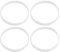 Oster Blender Gasket O Ring Rubber Seal, 10cm White Rubber Sealing O Ring Gasket for Ninja Juicer Blender Replacement Seals