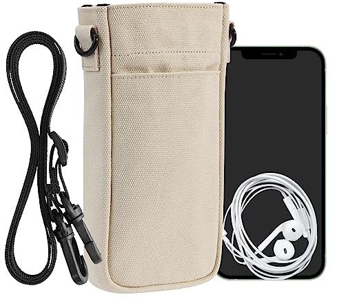 kwmobile Custodia Tela con Chiusura Magnetica per Smartphone XXL - 7 - Portacellulare Tracolla - Porta Cellulare da Collo Universale - Borsa Telefono