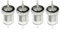 Lot de 4 filtres à carburant diesel en ligne pour chauffage de stationnement Webasto pour Eberspacher - Pour voiture, camion, bus, caravane, bateau, remorque