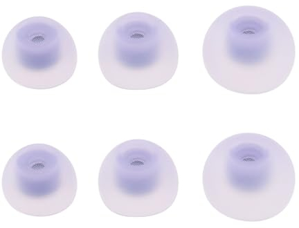 The Lord of the Tools 3 Paar 6-teilige Ohrstöpsel Kompatibel mit Samsung Galaxy Buds 2 R177 Ohrhörern Silikon-Ersatz-Ohrstöpsel Klein/mittel/groß 3 Größen Lila