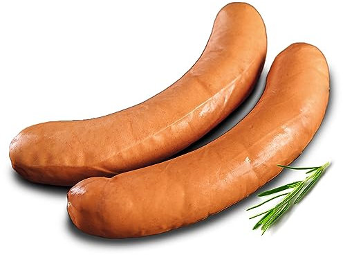 BÜFFEL BILL Büffelknacker 8 Stück á 120g | Knackige Bockwurst aus saftigem Wasserbüffelfleisch nach traditionellem Rezept I Kräftiger Geschmack & würziges Aroma