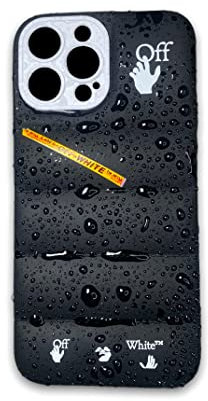 The OFF-WHITE Puffer Case - iPhone 11/12/12PRO/12PROMAX/13/13PRO/13PROMAX (Cream/White, iPhone 13 PRO)