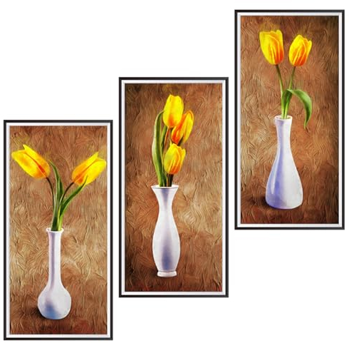 3 Pezzi Adesivi Da Parete 3d Vaso,Adesivi Murali Piante 3d,Adesivi Murali Cucina,Adesivi Murali Soggiorno,Adesivi Murali Camera Da Letto,Adatto Per Soggiorno,Camera Da Letto,Bagno,Cucina
