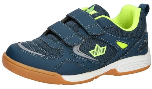 Lico Unisex Kinder Siro V Hallenturnschuhe, Petrol Lemon, 40 EU
