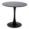 HFFAIWM Modern Runden Weißer Top-Tisch Einfach Freizeit Esstisch Nordisch Kaffetisch Milchtee Verhandeln Tisch Tulpe Balkon Kleiner Runder Tisch Und Stühle(Size:70cm,Color:Schwarz)