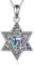 ONEFINITY Davidstern Kette 925 Sterling Silber Chai Davidstern Anhänger Star of David Halskette Jüdisch Schmuck Geschenke für Damen Herren