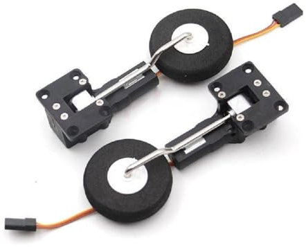 Sparkhobby Digital Servoless Metal Electronic 2kg 25g Retractable Landing Gear for RC Fixed-Wing KTK SU27 KT Board Aircraft Part (2PCS B)