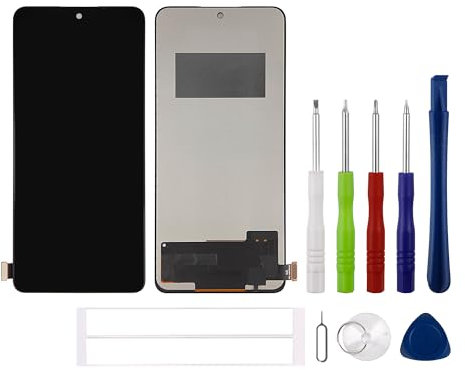 swark Pantalla TFT de 6,67 pulgadas compatible con Xiaomi Redmi Note 12 Pro 4G 2209116AG, 2209116AG (negro sin marco) (sin marco) (Sin huellas) Pantalla LCD Pantalla táctil digitalizador + Juego de