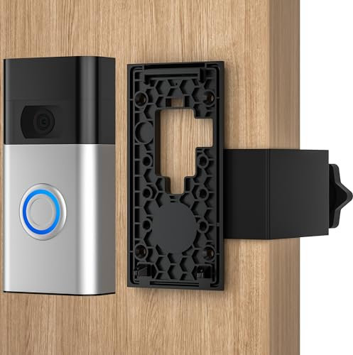 AHBTEYM Doorbell Mount No Drill Compatible with Ring Video Doorbell (2nd Generation - 2020 Release),Door Mounting Holder Bracket Accessories for Apartments Office Home