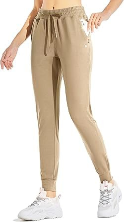 WILLIT Damen Jogginghose Fleece gefütterte Jogger Warme Hosen Thermohose Laufhose Thermische Sweathose Winter Sporthosen Wandern High Waist Wasserdicht Kordelzug mit Taschen