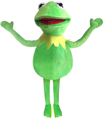 Kermit Froschpuppe, The Muppets Show, weiches Handfrosch, gefülltes Plüschtier, Geschenkideen für Jungen und Grills, 61 cm