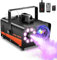 Nebelmaschine, 900W Rauchmaschine mit Discokugel-Lichtern, Fernbedienung,3000CFM,13 farbigen LED Lichtern und RGB Effekt, für Halloween,Weihnachten, Hochzeitsfeiern & Bühnenauftritte (A)