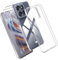 Effcotuo Custodia per Motorola Moto Edge 50 NEO Cover con 2 Pellicola Protettiva Vetro Temperato Case Trasparente Protettiva in Silicone TPU Custodia