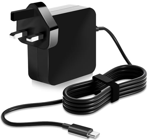 65W USB C Laptop Charger,Type C Wall Charger for L enovo ThinkPad/Yoga,Chromebook,Mac Book Air/Pro,Huawei Matebook,HP, Dell, Acer, Asus,G oogle,USB Type-C Fast Charging Power Adapter