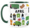 Purely Home Custom Waste Operative Mug - Humourous Bin Man Worker Novelty Gift - Tea/Coffee Dark Green Ceramic Cup Personalised Present for Waste Operatives