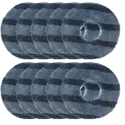 Replacement Microfiber Pads For Eufy Robot Vacuum For Omni C20 Keep Floors Sparkling Clean, Mop Pads Rag For Yeedi Robot Vacuum for Omni C20 Accessories(10 PACK)