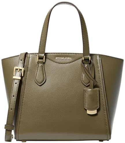 Michael Kors Damen Sm Conv Tz Tote Xbody Handtasche, 1x1x1, Goldfarbene Hardware/Safari-Grün, One Size
