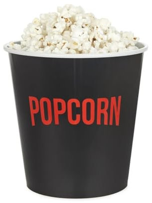 Snackschale - Popcorn-Schale Retro | Snackbehälter mit über 2 Litern Fassungsvermögen für Streming-, Filme- und Fernsehabende | Wiederverwendbar, PP Kunststoff (robust) (Streaming & Chill 2,8l)
