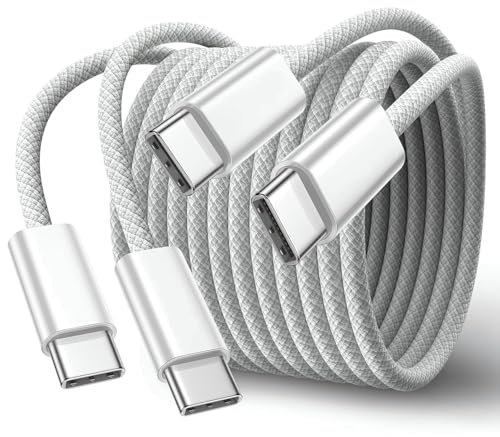 iPhone Charger USB C Cable 3M for iPhone 16 15, Extra Long Type C to C Fast Charger Lead, 3 Metres USB-C Charge Cord Wire for Apple iPhone 16 Pro Max/16e/15 Plus/MacBook/iPad Air/Mini/Samsung Galaxy