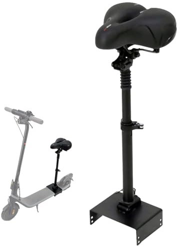E Scooter mit Sitz, Scooter Sitz Sattel Sitzbefestigung Elektroroller Sitzsattel Höhenverstellbar Sattel für Elektro-Scooter E-Bike Sitz Stuhl Ersatz Zubehör für E-Scooter kompatibel mit E2/E2Plus
