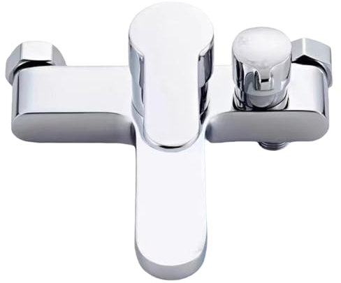 Robinetterie de douche murale Robinetterie de commande Mitigeur de bain Salle de bain Câble d'eau Eau chaude et froide Mélangeur de bain Baignoire