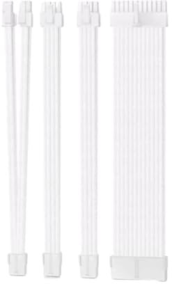 Limtula Cable Extensión Cable Alimentación Manga PC Conjunto Cable 30 Cm 24pas GPU PCIe 6+2pin 8pin CPU 4+4PIN 18AWG Cable Alimentación