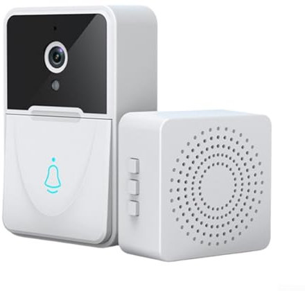 MeevrgR 1080P HD Video Doorbell with Night-Vision – Smart WiFi Doorbell Camera – Real-Time Mobile Alerts & Two-Way Talk