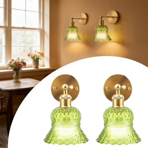 Strixorn Led Wandleuchte Innen mit Glühbirnen, 2 Stück Vintage Wandleuchte Dimmbar Akku mit Fernbedienung, E26 Retro Metall Wand, Lampe Wand für Schlafzimmer Wohnzimmer Flur