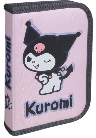 sarcia.eu Hello Kitty Kuromi DOPPELKLAPPEN Federmäppchen ohne Inhalt für Mädchen, FALTBAR Schulfedermäppchen (Hello Kitty)