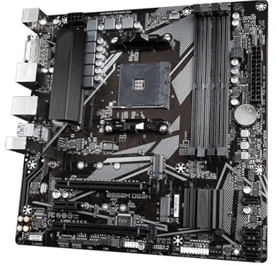Carte mère Fit for B550M DS3H Micro-ATX AMD B550 DDR4 4266 (OC) MHz M.2 128 Go PCI-E 4.0 Double Channel Socket AM4
