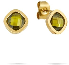 Tamaris Schmuck für Damen - Ohrstecker aus Edelstahl mit bunten Zirkoniasteinen, sommerlicher Look zum kombinieren, wasserfest