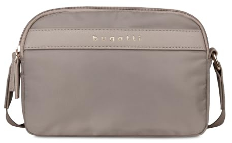 bugatti Mare 2.0 Schultertasche klein für Damen, leichte Cross-Body-Tasche für Frauen, taupe
