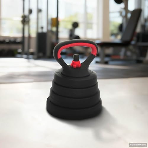 4-in-1 Kurzhantel Set 30 kg, Verstellbare Hanteln als Langhantel und Kettlebell, Krafttraining für Zuhause, Hantelset mit Gewichten und Verbindungsstange