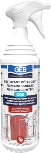 GEB G90 Nettoyant Dégraissant Pulvérisateur 1L – Détergent Puissant pour Échangeurs et Unités Extérieures Climatisation/PAC
