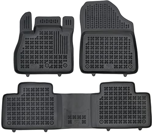 REZAW - PLAST Antirutschmatten Auto fußmatten passt für Renault Scenic IV 2016-2020 Kompletter Schutz für Ihr Auto bei Allen Wetterbedingungen mit perfekt passenden Anti rutsch gummimatten