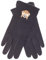 EEM Kinder Strick Handschuhe AFFE mit Touchscreen-Funktion und Emoji Stickerei, stretch; schwarz, M