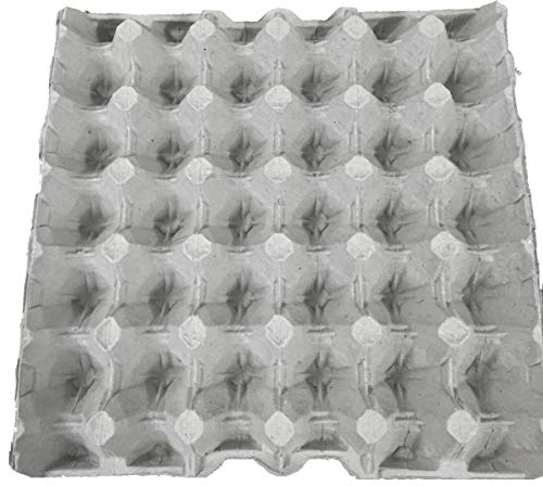 30 Cartoni per Uova Grigi 30x29,4cm. Vassoi per Uova, Riciclabili e Biodegradabili.