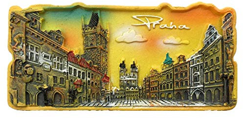 Prag Tschechische Kühlschrankmagnet 3D Harz Handgemachte Handwerk Touristische Reise Stadt Souvenir Sammlung Brief Kühlschrank Aufkleber