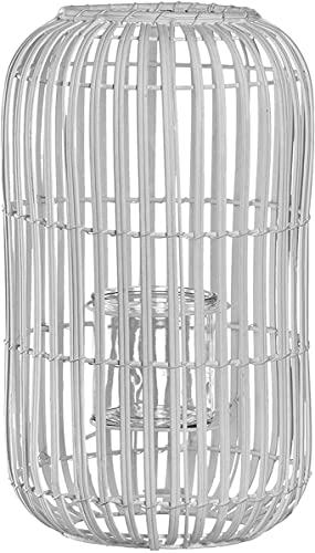 Leonardo 032983 Kerzenhalter, weiß, Tisch, Zylinder, innen und außen, Milano, 240 mm