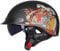EBAYIN Halbschalenhelm mit ECE, Retro Jethelm Chopper Helm Retro Motorrad Helm, Halbhelme Scooter-Helm Mofa-Helm mit Sonnenblende und Herausnehmbares Atmungsaktives Futter,E-XL=（61~62cm）