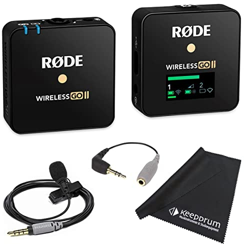 Rode WIGO II Single Système de Microphone sans Fil GO + Smartlav+ Micro Cravate + Adaptateur SC3